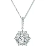 GRACE Silver Jewellery Stříbrný náhrdelník Graciela 1 ct MOISSANITE + CERTIFIKÁT NH-MSN010 Stříbrná certifikát GRA, hadřík na čištění stříbra, dárková krabička