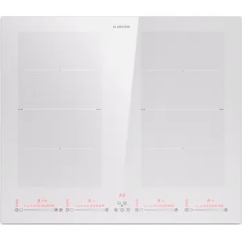 Varná deska Klarstein Masterzone 60cm Indukční Varná Deska 2 Flex Zóny 4 Varné Zóny Bílá (10045782)