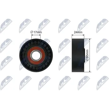 Napínací kladka, žebrovaný klínový řemen NTY RNK-AU-057