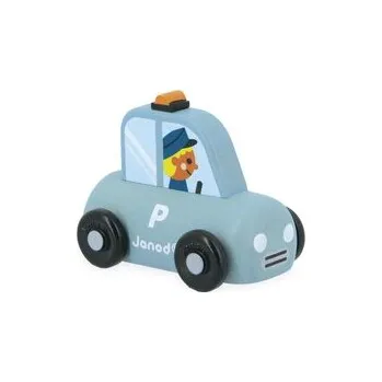autíčko Janod Cross roads Drevené auto na tlačenie Polícia modré