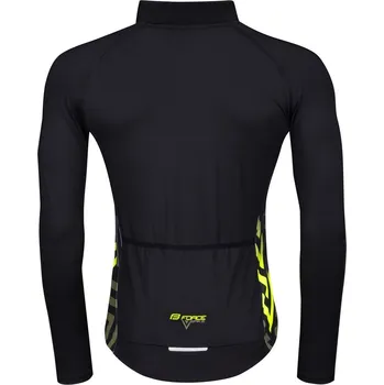 cyklistický dres Force dres SPIKE černo-fluo vel.XL