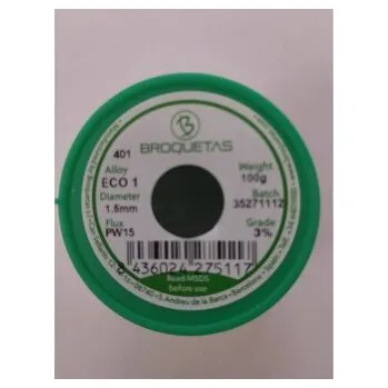 Páječka CÍN 1,5mm 100g Sn99,3Cu0,7 FLUX PW-15 PBFREE