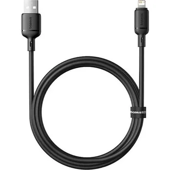 Počítačové příslušenství Kabel Baseus Silky USB/Lightning 1m 2.4A černý