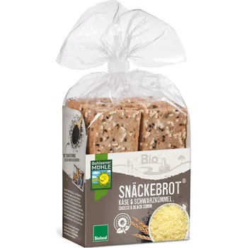 Trvanlivě pečivo Bohlsener Mühle Snäckebrot černý kmín a sýr 200g bio BIO VEGETARIAN Množství: 1 ks
