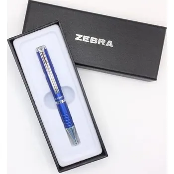 82402-24 Kuličkové pero "SL-F1", modrá, 0,24 mm, teleskopické, kovové, modré tělo, ZEBRA