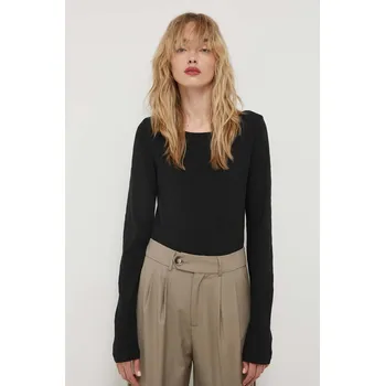 Pánské tričko Bavlněné tričko s dlouhým rukávem Marc O'Polo B01226152199 černá 99X, vel. L