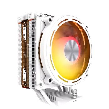 Počítačové chlazení Aktivní chladič procesoru DarkFlash E400 bílý s LED displejem a ARGB