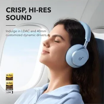 Sluchátka Bluetooth sluchátka Anker soundcore Space One modrá