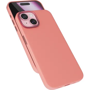 Pouzdro na mobilní telefon Epico Mag+ Silicone Case Pro iPhone 16 - broskově růžová