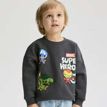 Dětská móda Reserved - Mikina Marvel - tmavě šedá - 661HR-90X - 661HR-90X-98