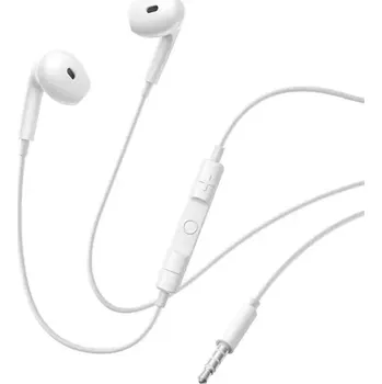 Sluchátka Baseus Encok HZ19 drátová sluchátka do uší s mikrofonem mini jack 3.5 mm bílá