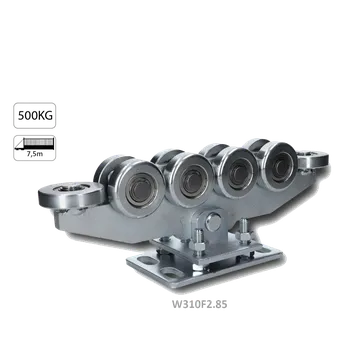 Pohon brány Vozík pro samonosný systém do 470kg, 10 kolečkový, výškově nastavitelný, pro profil 80x85mm