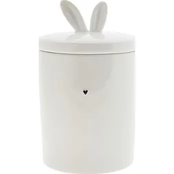 Dóza na potraviny Bastion Collections Dóza BUNNY EARS heart in black, 12x9cm b290007