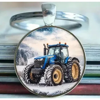 Přívěsek na klíče traktor