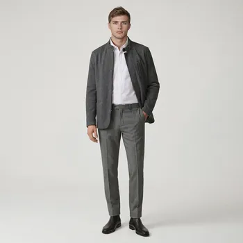 Pánské sako Reserved - Sako se stojáčkem - tmavě šedá - YW012-90M - YW012-90M-XXL