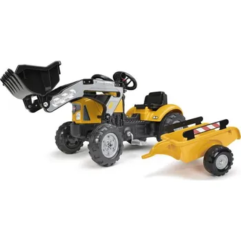 Odrážedlo Falk Šlapací traktor 2035M SuperBuilder s nakladačem a vlečkou + DÁREK + Doprava ZDARMA