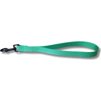 Vodítko pro psa Poutkové vodítko Clasic - couračka - NEON ZELENÁ, 20 mm, Karabina 82 mm - pro střední plemena - pochromováno