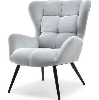 Křeslo Mebel Partner Kikino (šedá + černá)