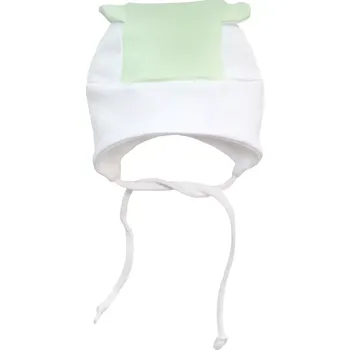 Kojenecké oblečení ESITO | Kojenecká čepice s oušky - zelená / S