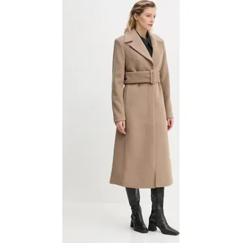 Dámský kabát Vlněný kabát Remain 0 502089 béžová 80X, vel. 38