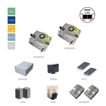 Pohon brány SFAB2024BDKCE podzemní sada pro dvoukřídlou bránu do 2,3 m / křídlo