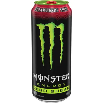 Energetický nápoj Monster Zero Sugar Strawberry Shot 473ml