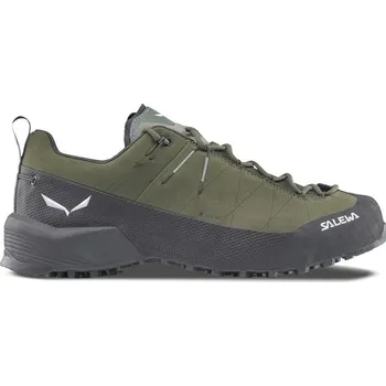 Dívčí obuv Pánská nízká turistická celokožená obuv SALEWA-Wildfire Leather 2 GTX M faded green/black Zelená 46,5