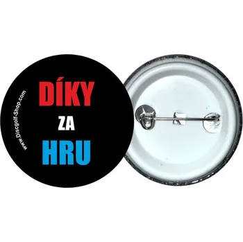 Discgolf-Shop.com odznak - Díky za hru (Originální odznak z dílny Discgolf-Shop.com)