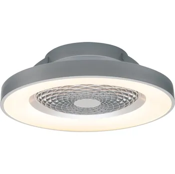Stropní ventilátor Mantra 7125 Tibet, stropní svítidlo s ventilátorem a dálkovým ovladačem, LED 70W 2700K-5000K, ventilátor 35W, stříbrná