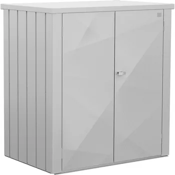 Zahradní úložný box Biohort Skříňka na terasu Romeo L X-DESIGN , stříbrná metalíza (Zahradní úložné boxy Biohort)