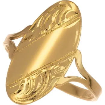 Prsten Argento 73040 Pozlacený stříbrný prsten - s ručním gravírem | Velikost prstenu: 60mm