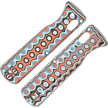 Vosteed Vombat Handle Bamboo Micarta Coral Orbit W0108