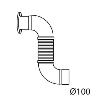 Výfukový systém Výfuková trubka DINEX 48133