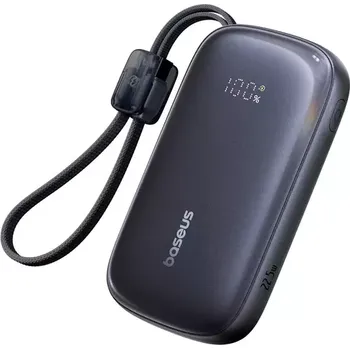 Powerbanka Baseus EnerFill FC21 powerbanka 20 000 mAh 22,5 W LCD s odpojitelným kabelem černá