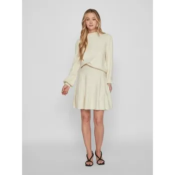 Dámské oblečení Vila Svetr 14084179 Béžová Regular Fit XS