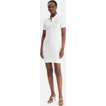 Dámské šaty Versace Jeans Couture Každodenní šaty 80HAOT03 CJ01T Bílá Slim Fit S