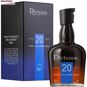 Rum Dictador Reserva 20 Iconica Ron Colombiano 0,7 l 40% (dárkový box)