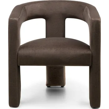 Křeslo Designové křeslo Lory samet čokoládové