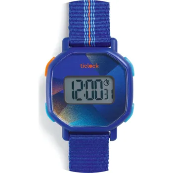 Digitální kamera Náramkové digitální hodinky Ticlock: Modrý zvuk