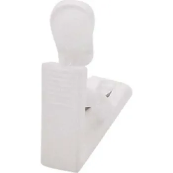 Uchycení záclony a závěsu Expo Ambiente Záclonové žabky pojezdové, 20 ks, bílé 67129-007