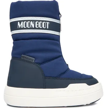 Dámské holínky Juniorské vysoké zimní boty MOON BOOT-MB JR PARK ZIP HIGH WP-JR-F017 BLUE NAVY Modrá 35