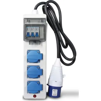 Jistič DeWALT Adaptér 230V - 1x 32A / 3x 16A, jistič