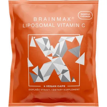 Přírodní produkt BrainMax Liposomal Vitamin C UPGRADE, Lipozomální Vitamín C, 500 mg, 4 rostlinné kapsle, VZOREK Doplněk stravy