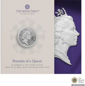 Pamětní mince Třetí portrét královny Alžběty II. UK 2026