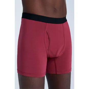 Boxerky ALBERO NATUR BIO Pánské boxerky S-XXL (nové barvy) 95% GOTS Bio bavlna 5% Elastan Vínová S
