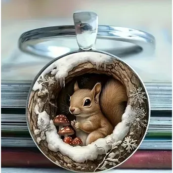 Přívěsek na klíče s veverkou