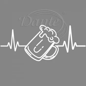 Dekorativní polštářek Dante Nažehlovačka Pivo ekg bílá,20