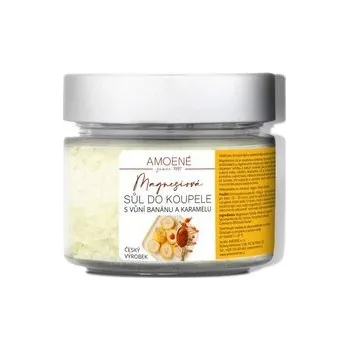 Koupelová sůl Magnesiová sůl do koupele s vůní banánu a karamelu, 200g