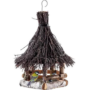 Krmítko pro ptáka Dřevia Dřevěné krmítko pro ptáky z březového dřeva – 32 × 45 cm