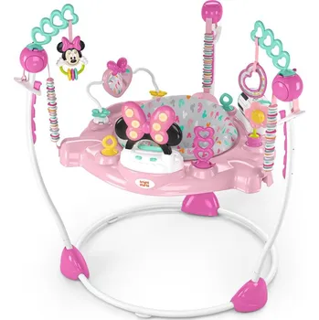 Hračka pro nejmenší DISNEY BABY Skákadlo/aktivní centrum 2v1 Minnie Mouse Forever Besties 6m+ do 11 kg